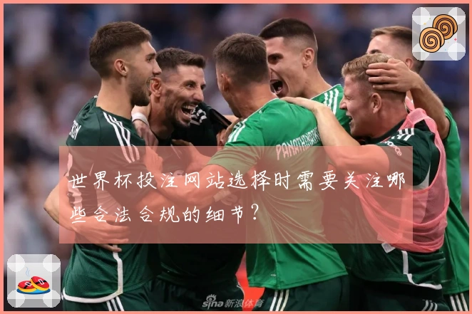 世界杯投注网站选择时需要关注哪些合法合规的细节？